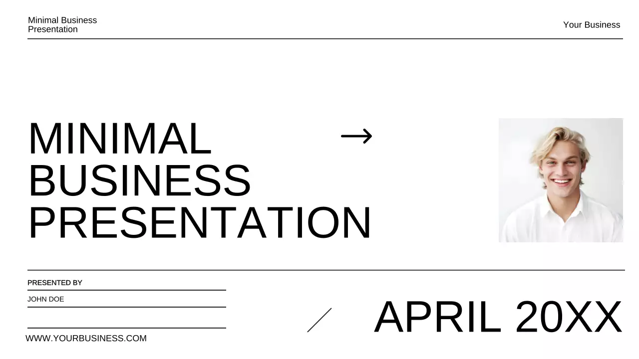 Black Minimal Business Presentation