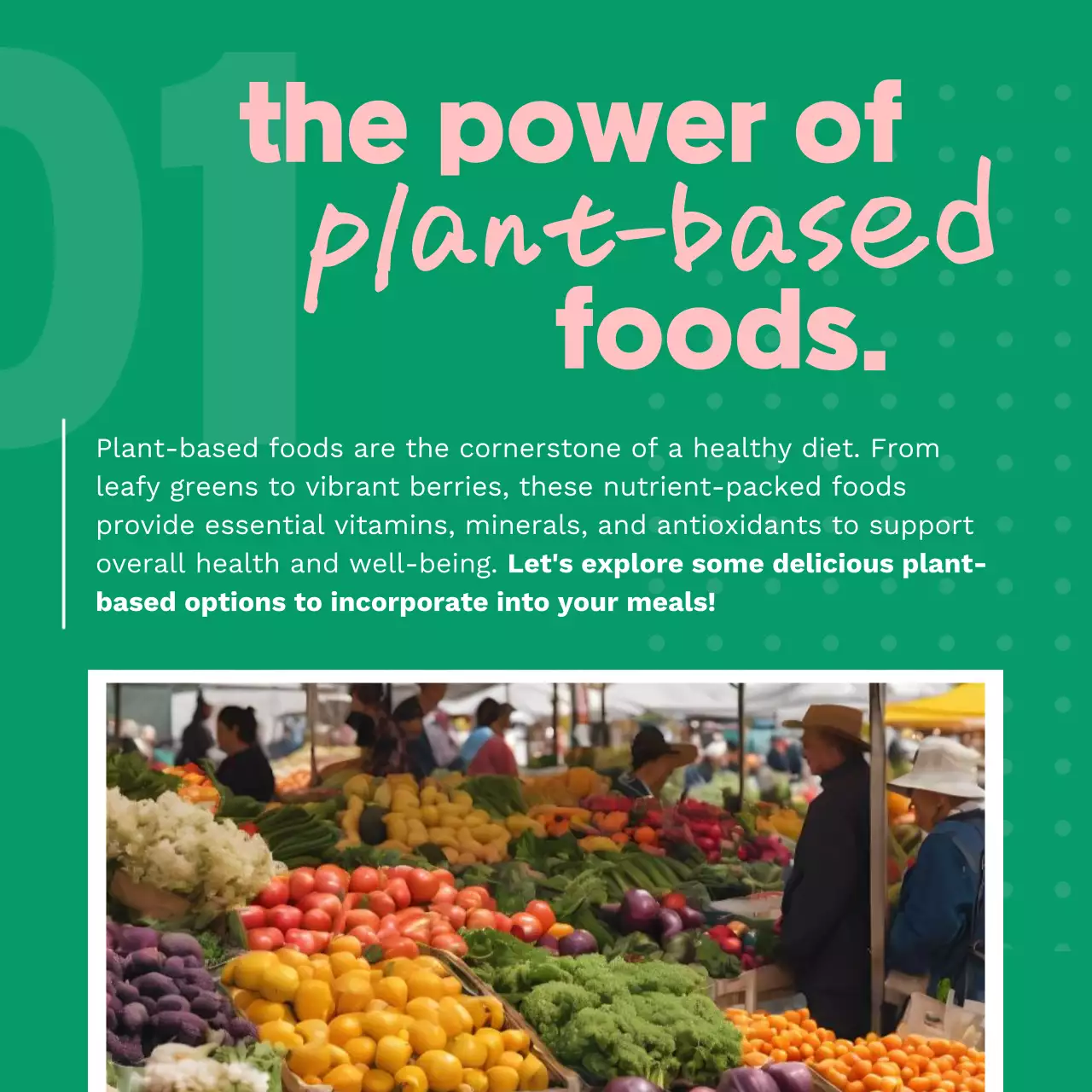 Green Modern Health Promotion Social Media Post