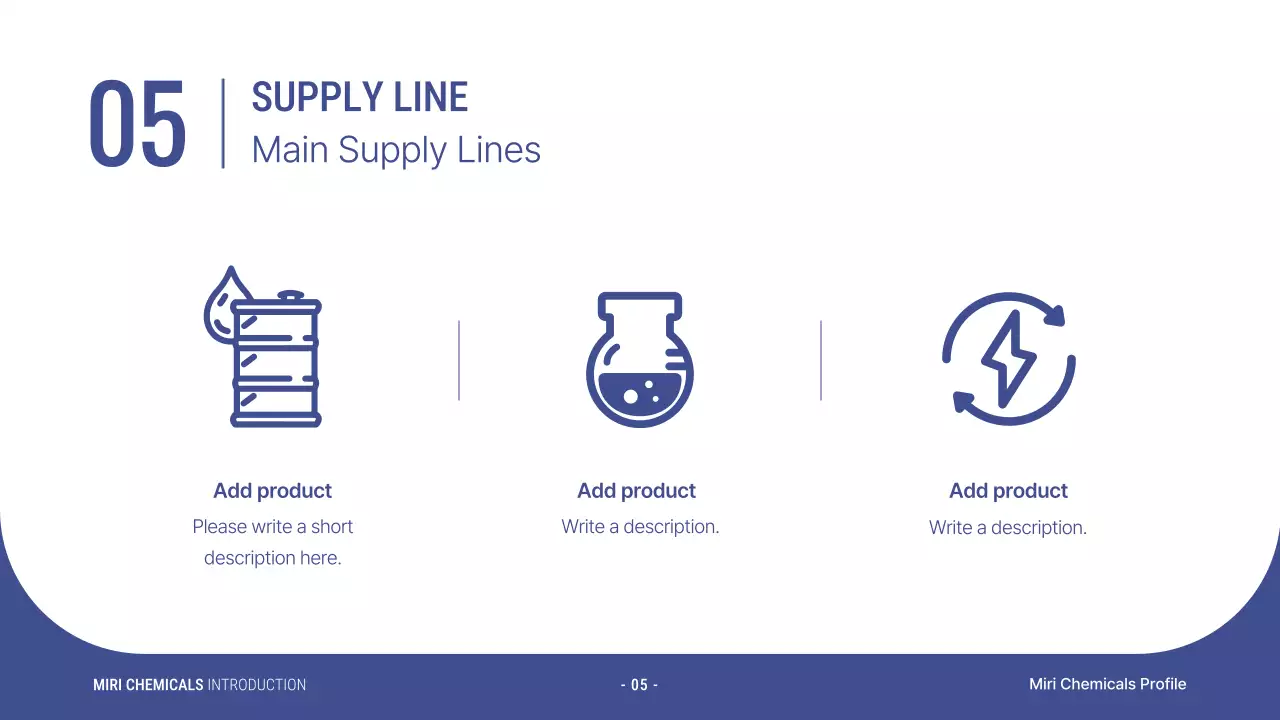 블루 모던 케미컬 소개 프레젠테이션