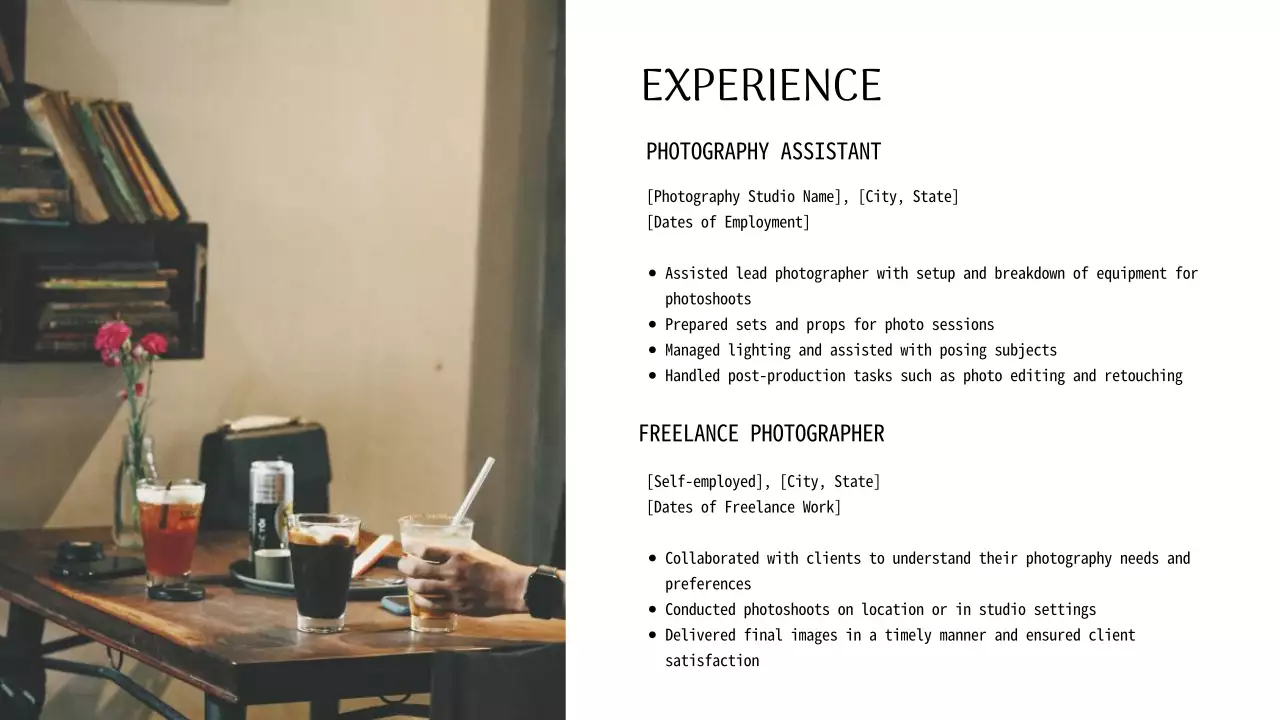 White Minimal Portfolio Resume Presentation