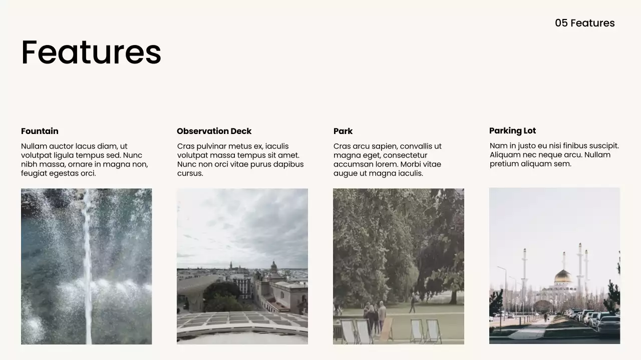 White Modern Skyscraper Document Presentation