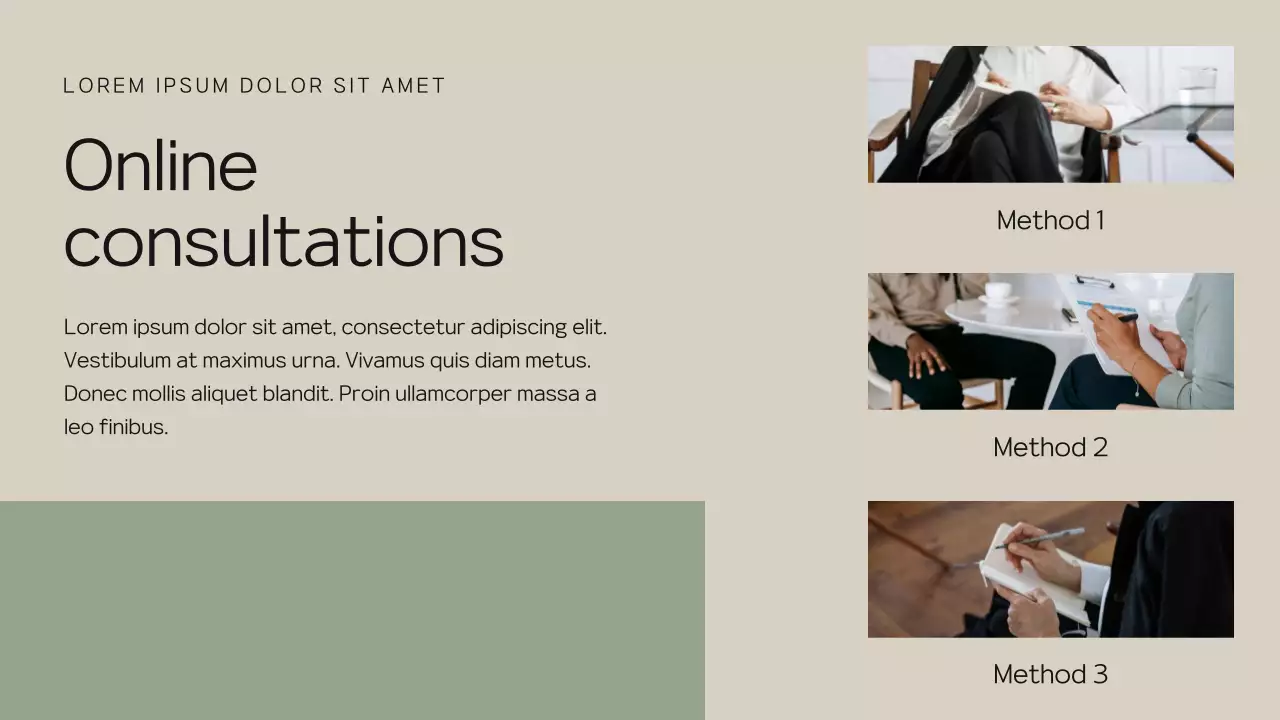 Presentasi Kartu Nama Psikolog Minimalis Beige