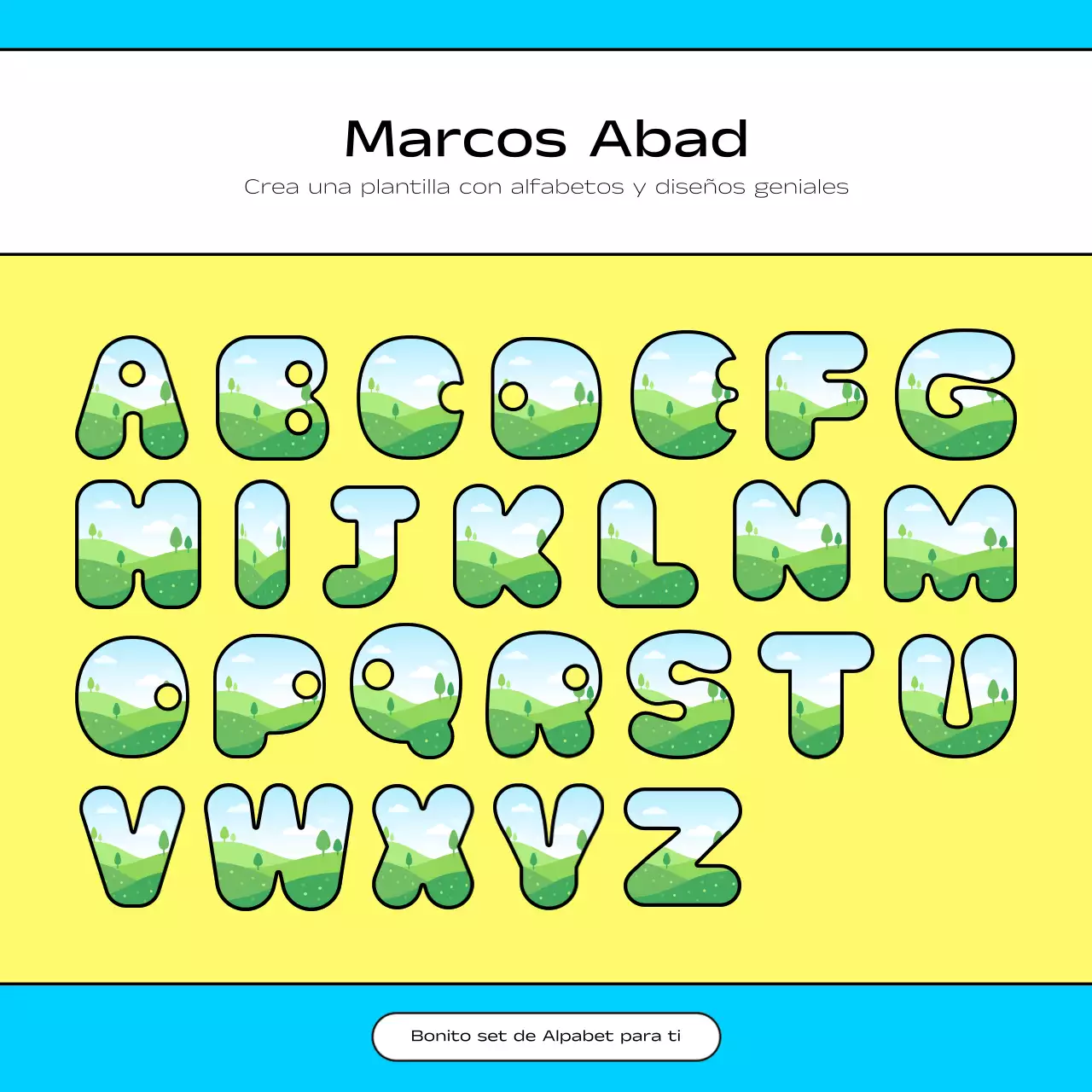 Promociona los eventos del Día de la Tierra en amarillo y azul con este adorable expositor del Día de la Tierra