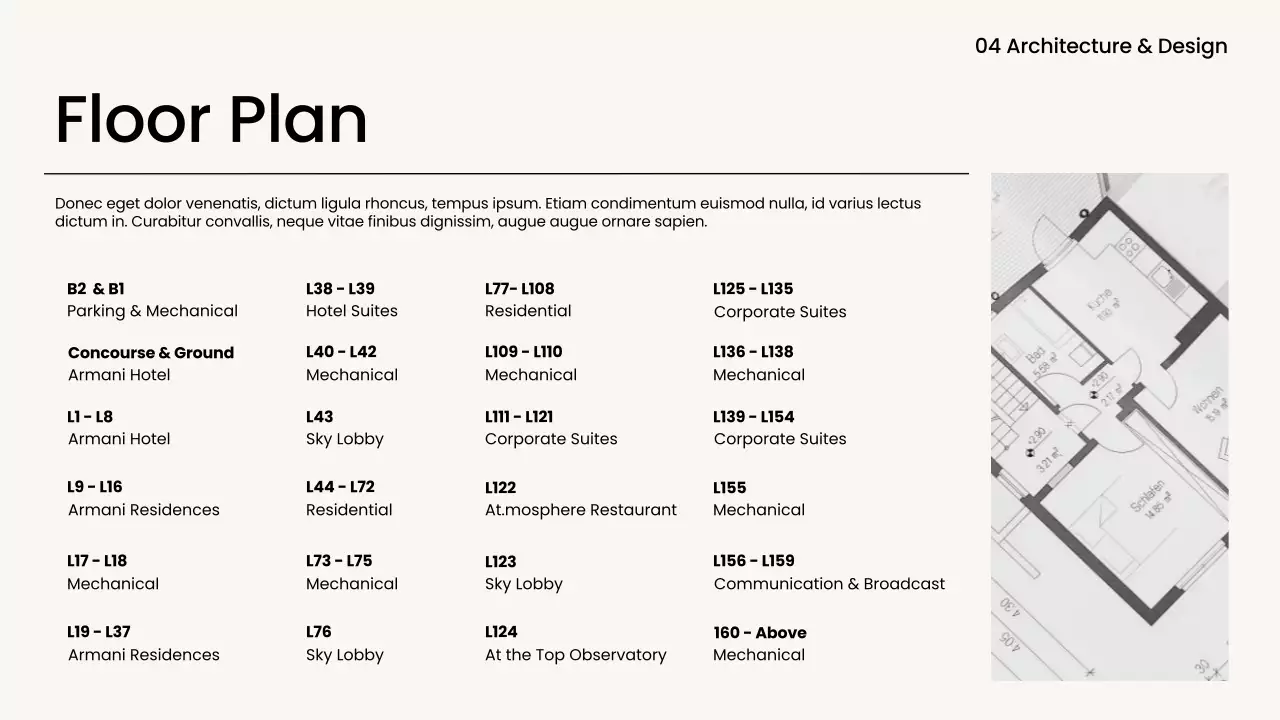 White Modern Skyscraper Document Presentation