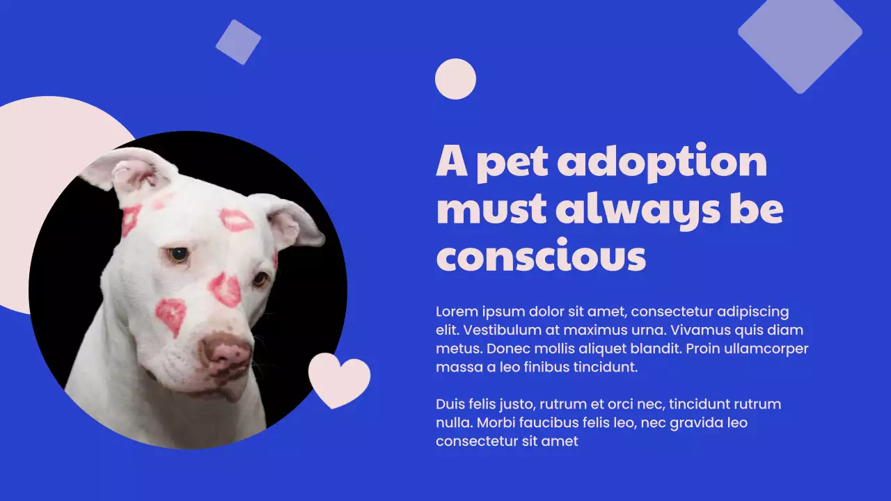 Blue Simple Pet Promotion Presentation