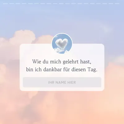 Einfacher sentimentaler Beitrag in Hellblau und Rosa