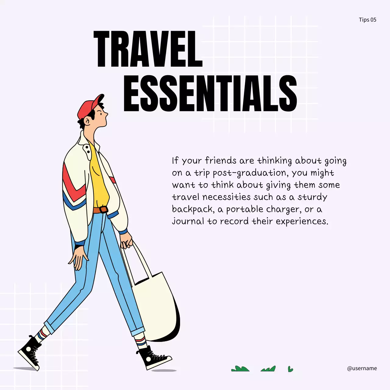 라일락 블랙 모던 완벽한 졸업 선물 팁 찾기 프로모션