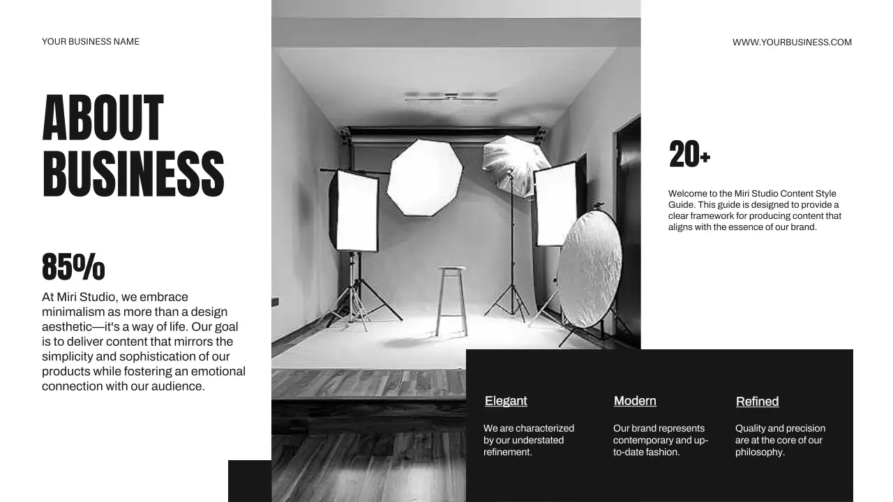 Black Minimal Business Presentation