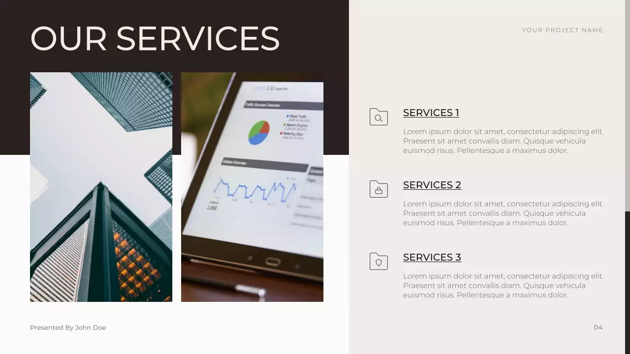 Black Modern Business Presentation