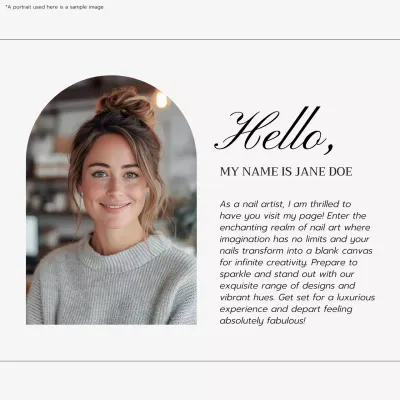 White Modern Nail Promotion Social Media Post