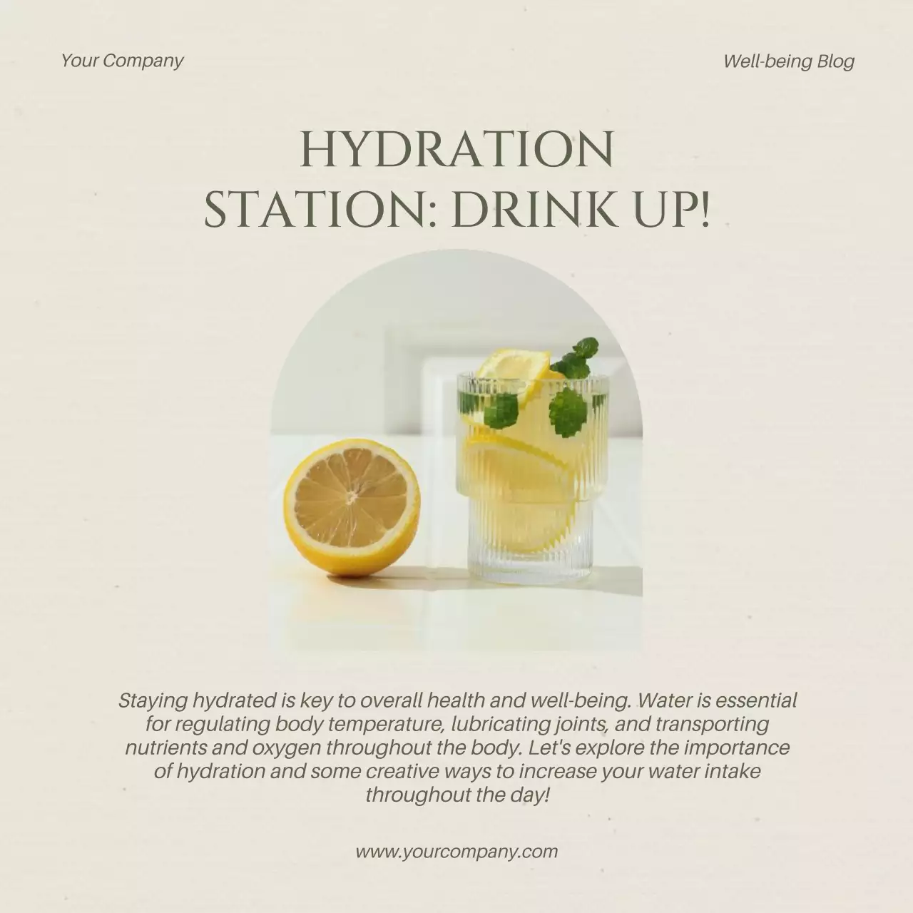 Beige Minimal Health Guide Social Media Post