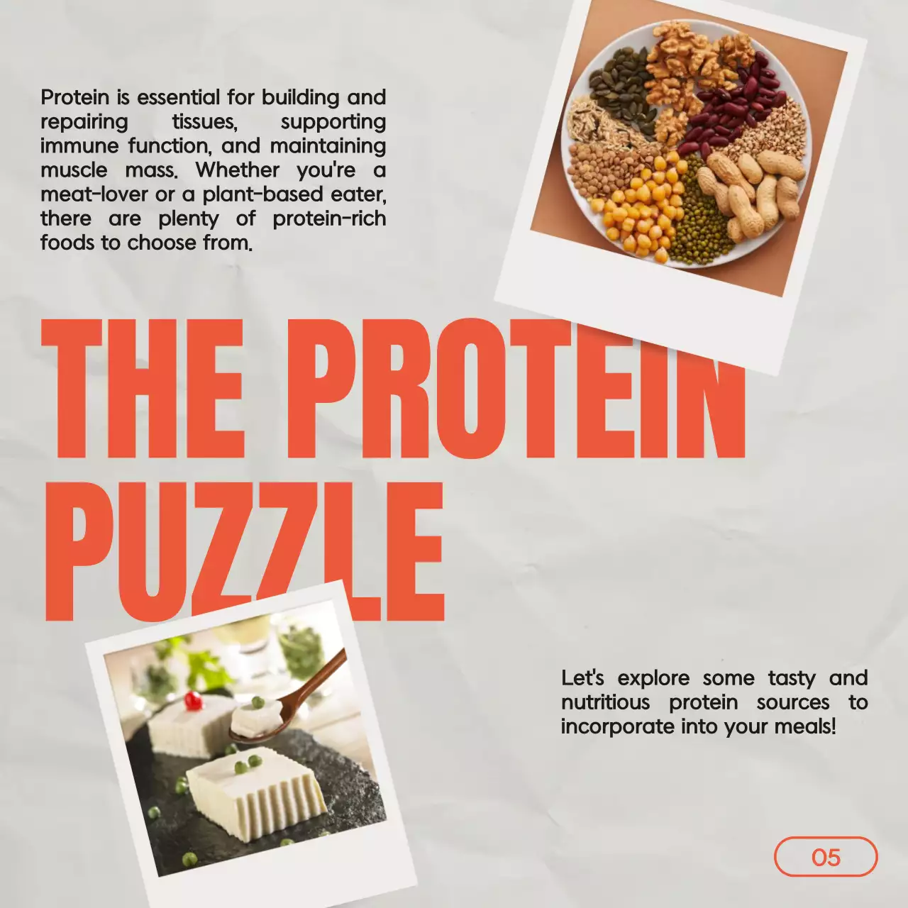 Orange Modern Health Guide Social Media Post