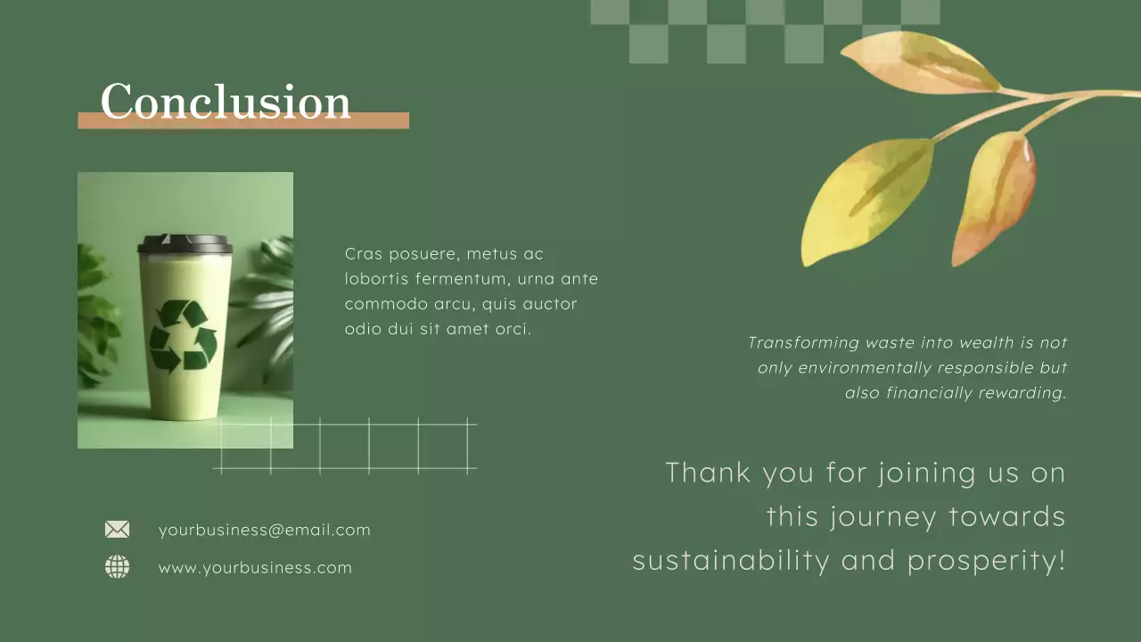 Green Minimal Recycling Promotion Presentation