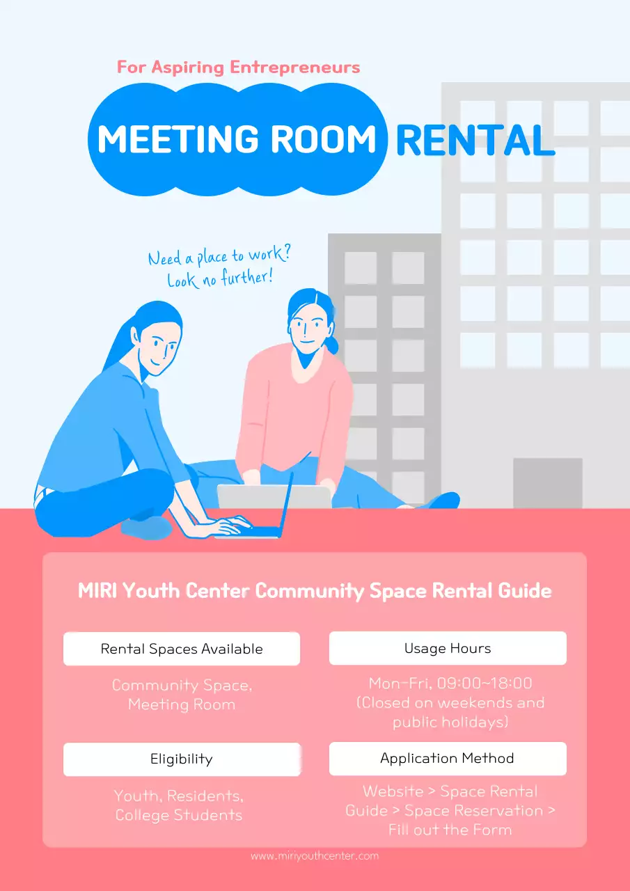 Blue Modern Meeting Guide Poster