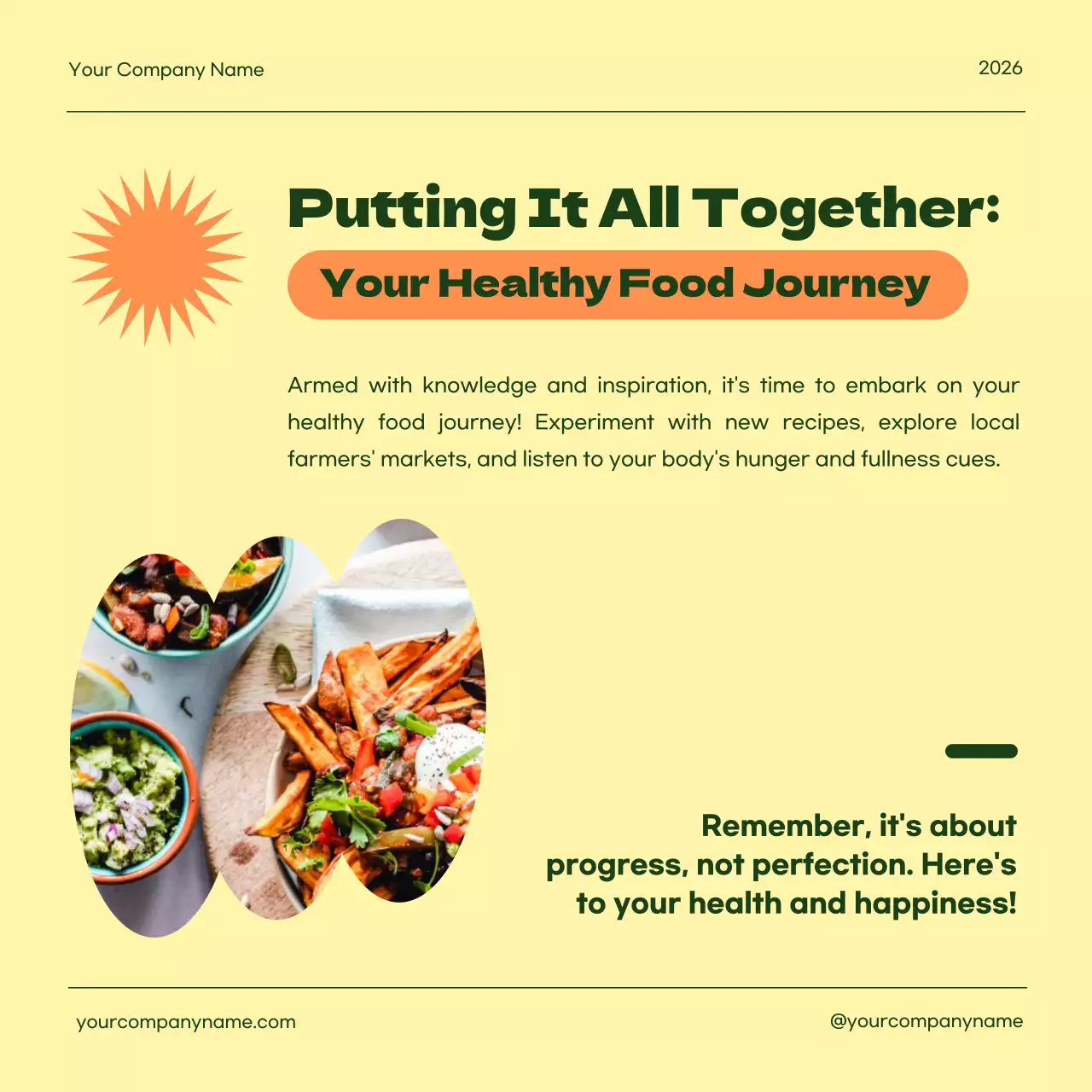 Green Modern Health Promotion Social Media Post