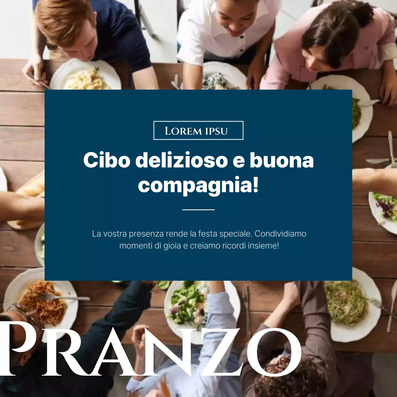 Una semplice promozione in blu e nero per la Giornata dei professionisti amministrativi