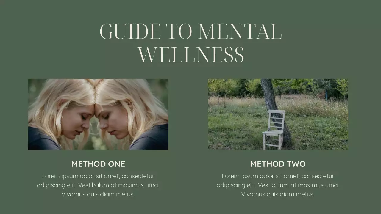 Presentasi Kuliah Psikologi Minimalis Hijau