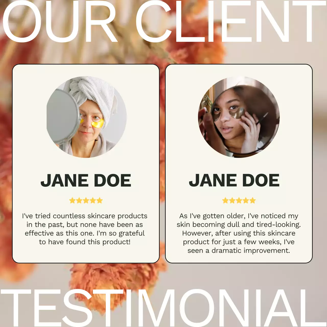 Beige Modern Skincare Promotion Social Media Post