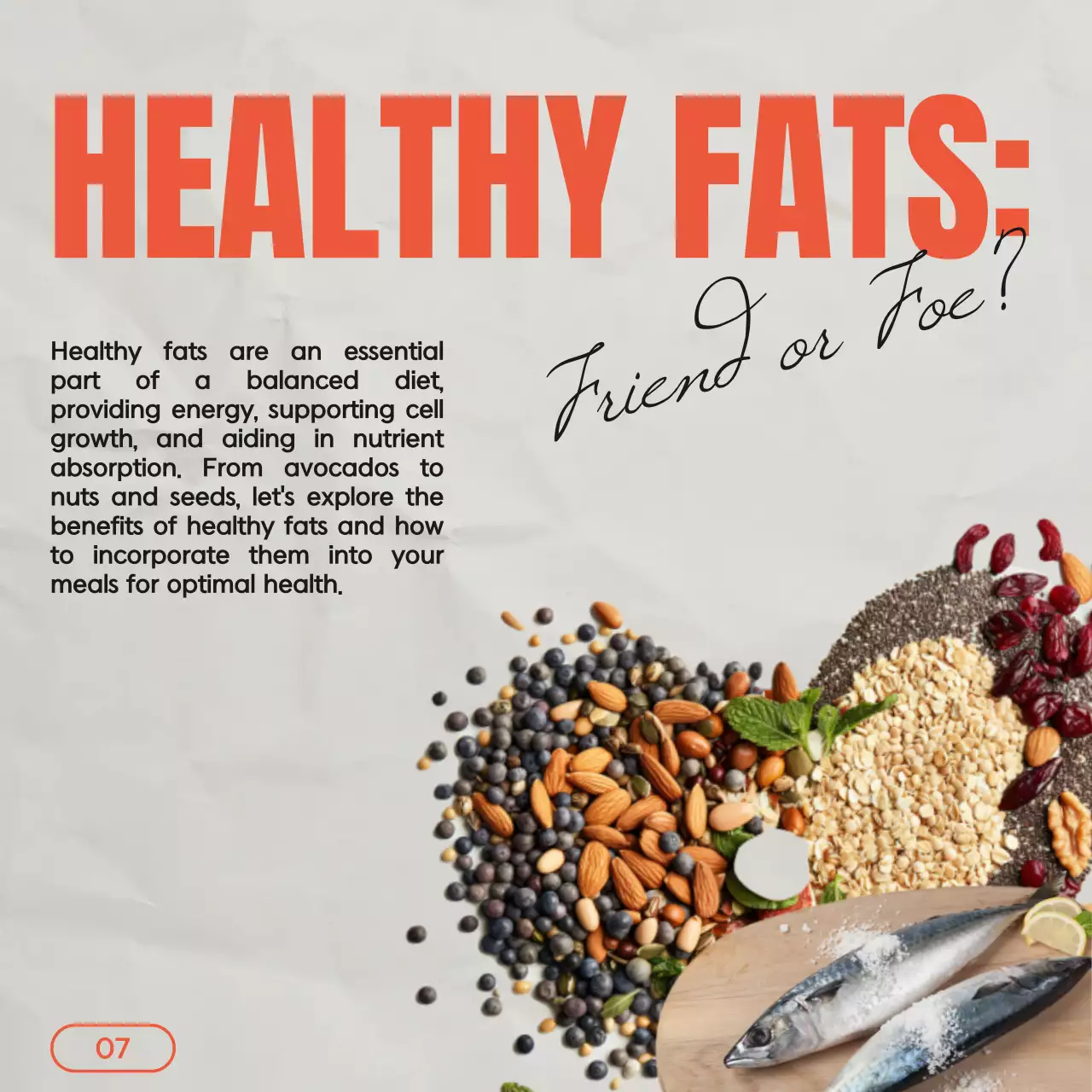 Orange Modern Health Guide Social Media Post