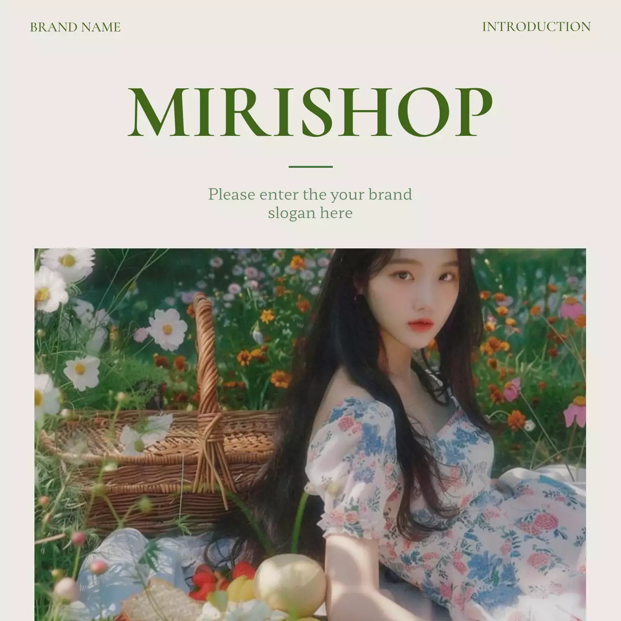 초록색의 모던한 SNS 브랜딩 마케팅 홍보