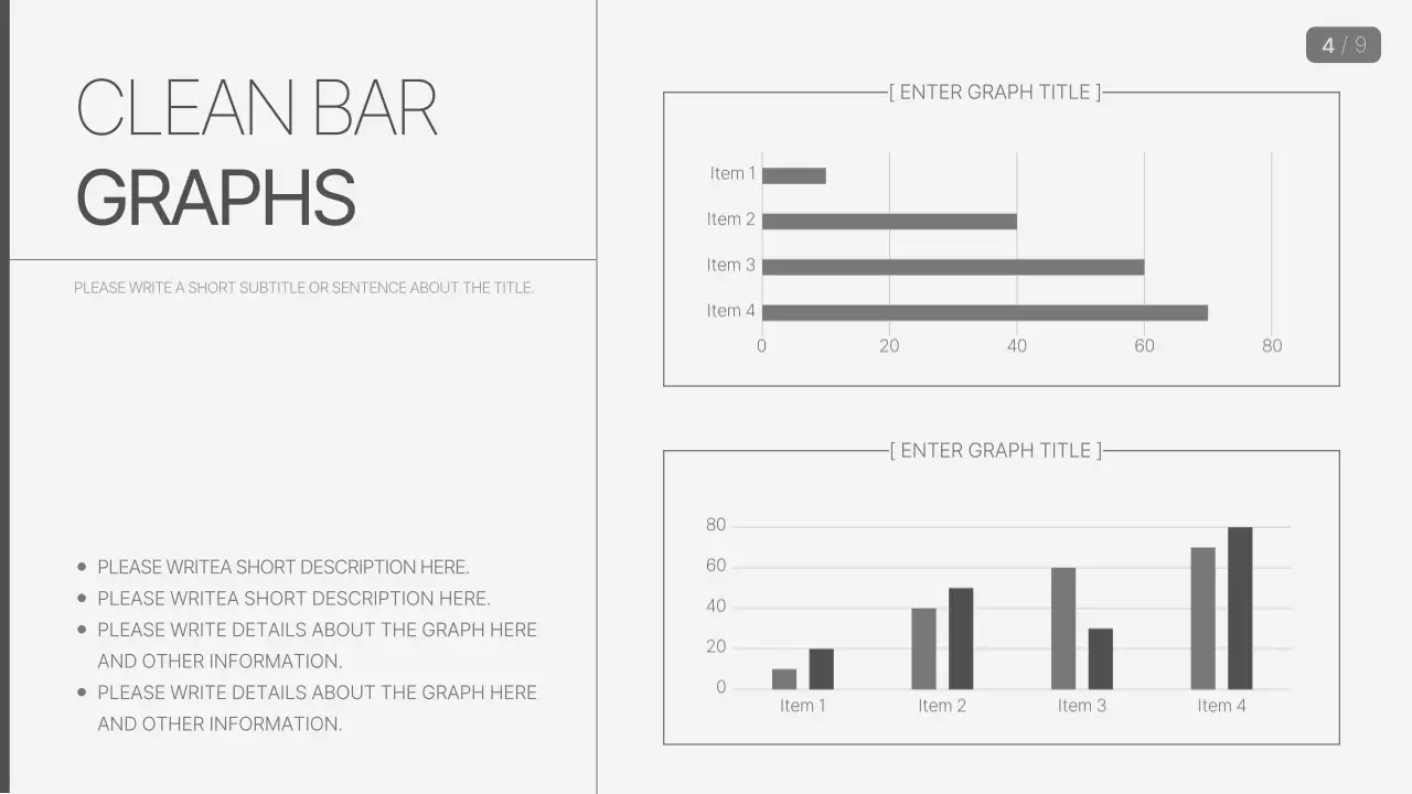 회색 미니멀 비즈니스 프레젠테이션
