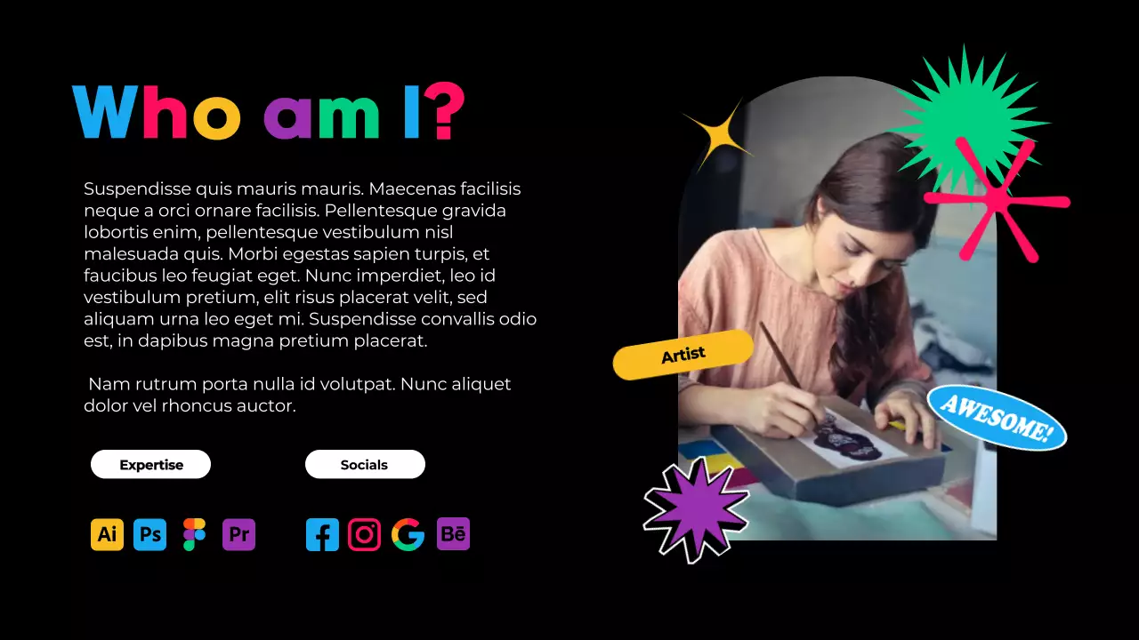 Colorful Trendy Portfolio Presentation