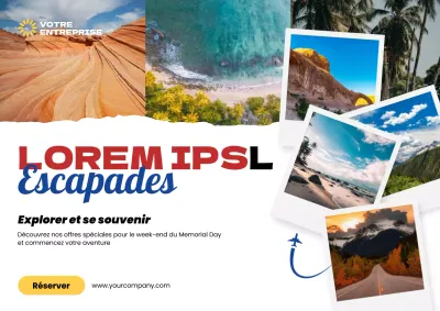 Publicité moderne blanche pour le jour du souvenir