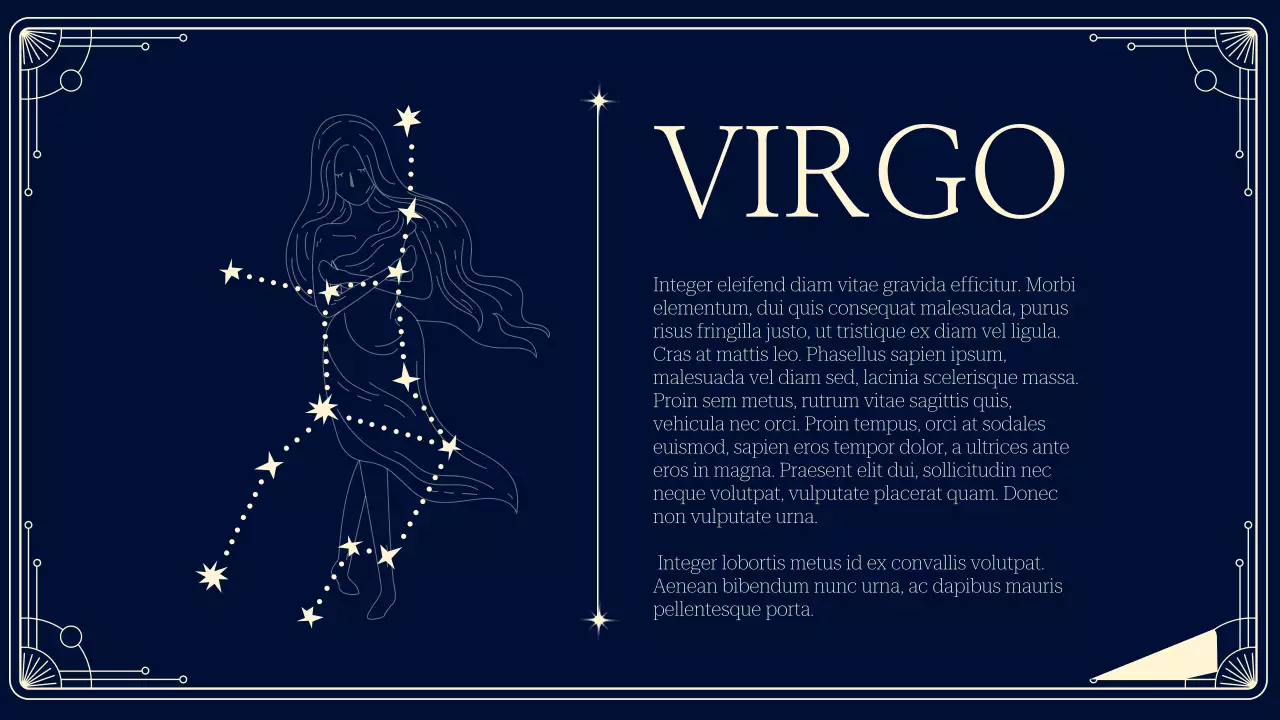 Navy Vintage Astrology Presentation
