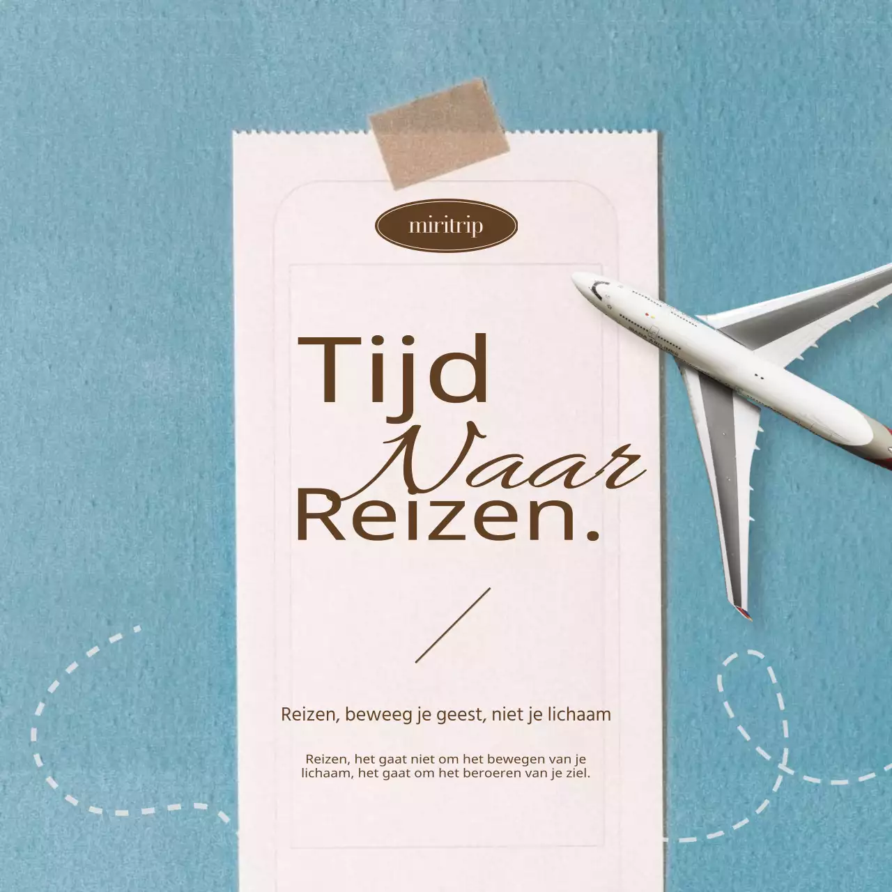 Trendy sentiment posts in lichtblauw en wit