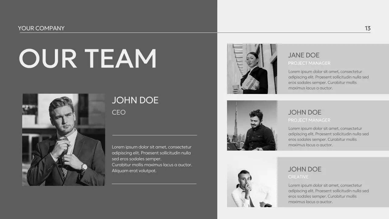 Grey Minimal Business Presentation