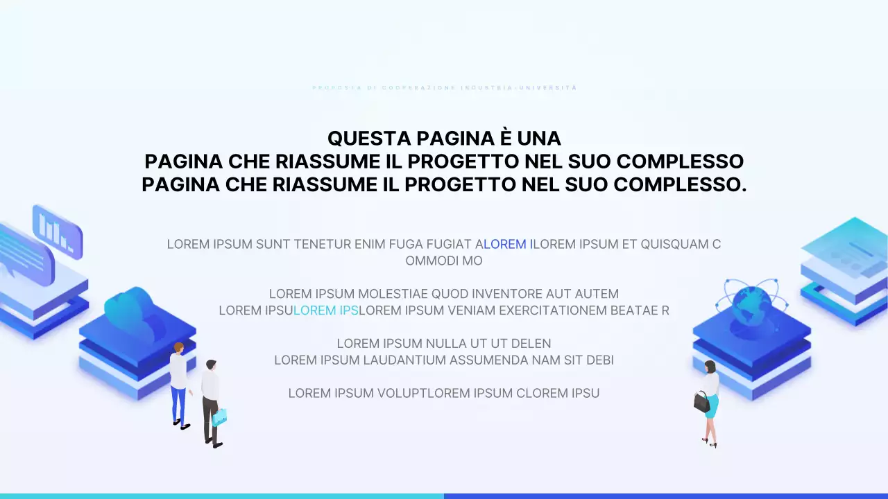 Proposta di collaborazione di tendenza in blu e azzurro