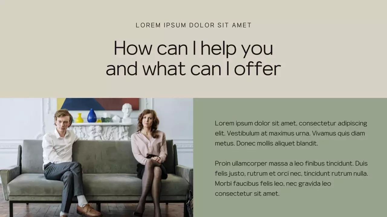 Presentasi Kartu Nama Psikolog Minimalis Beige