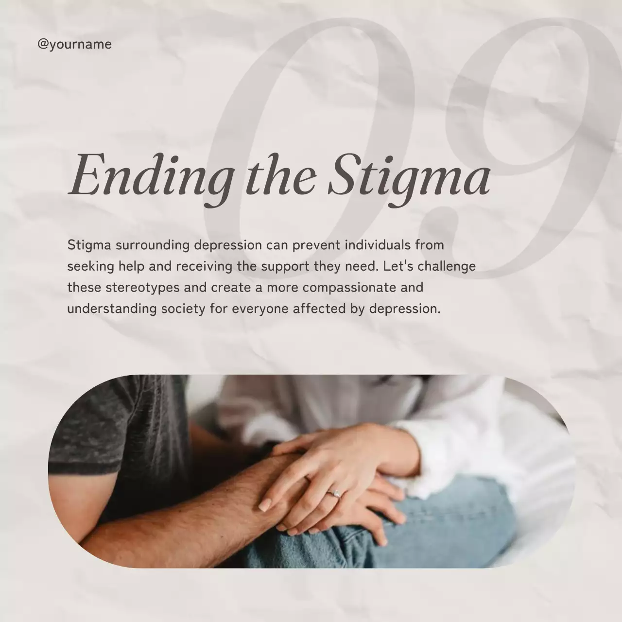 Beige Modern Mental Health Guide Social Media Post