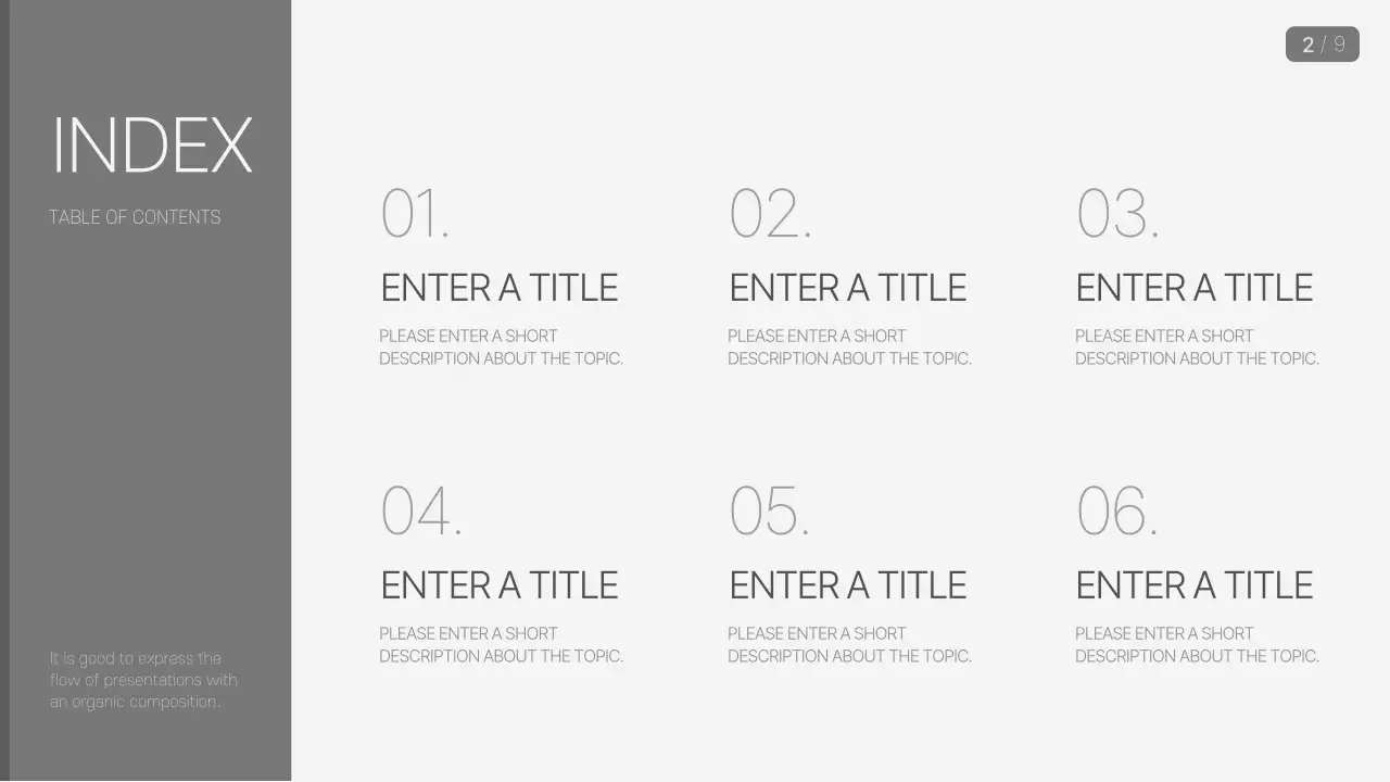 회색 미니멀 비즈니스 프레젠테이션