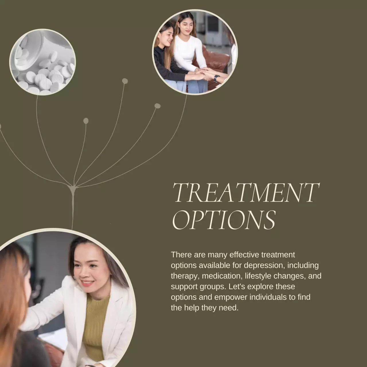 Beige Minimal Mental Health Guide Social Media Post