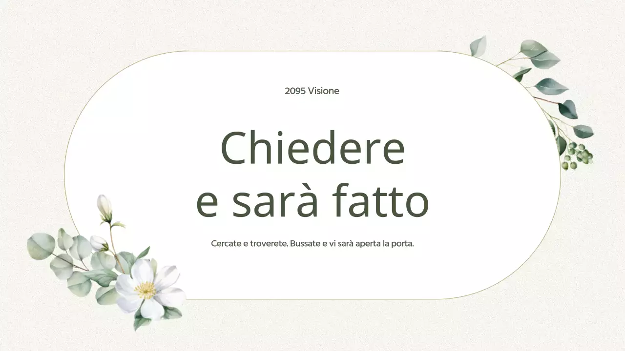 Guida al servizio della Chiesa Botanica Verde Semplice