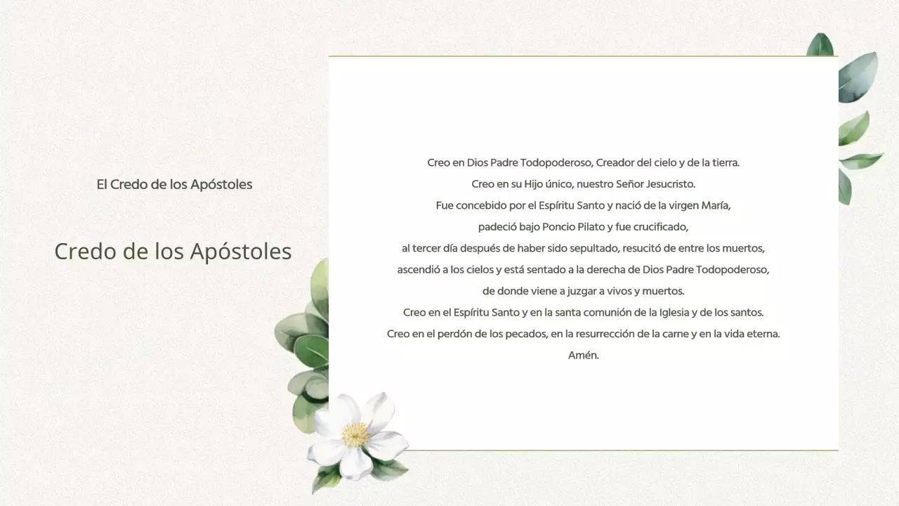 Guía de servicios de la iglesia botánica Green Simple