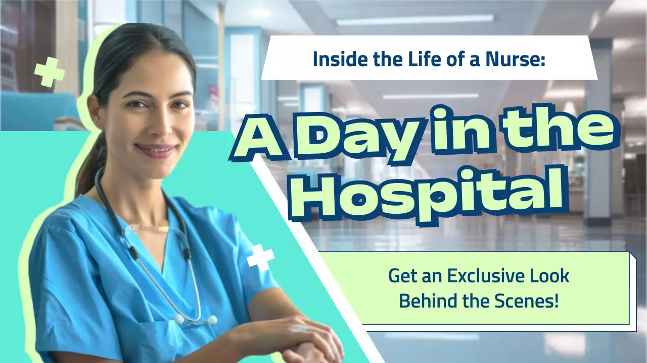 Teal Modern Hospital Guide YouTube Thumbnail