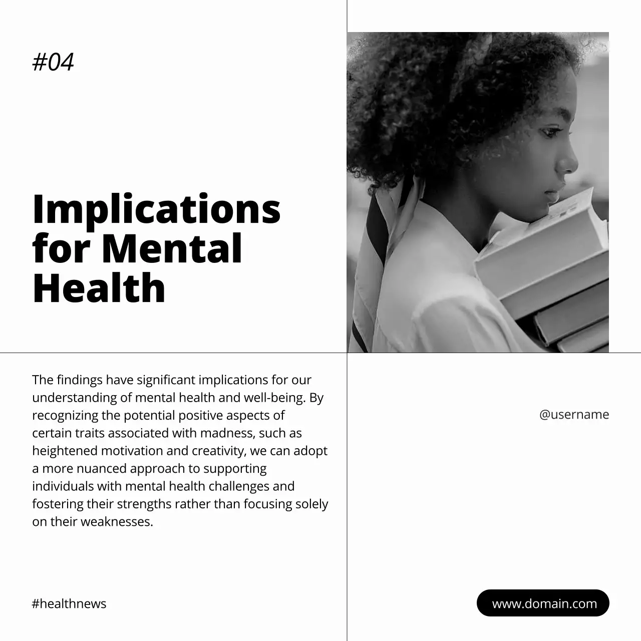 Orange Modern Neuroscience Newsletter Social Media Post