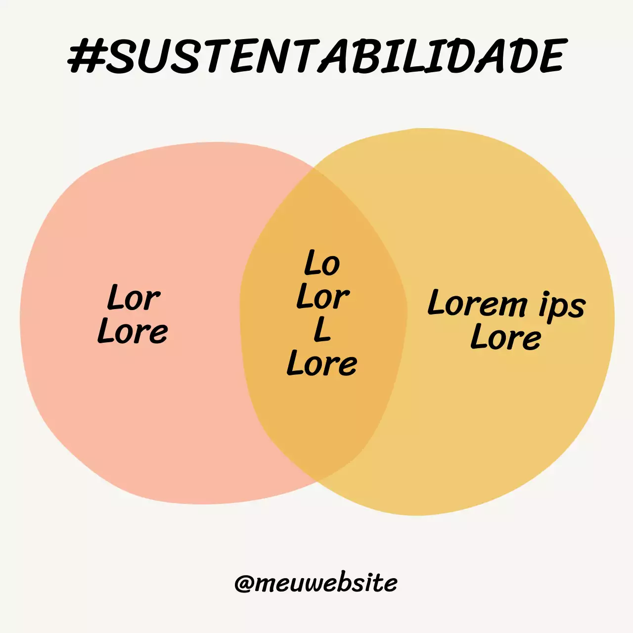 Bege básico Sol Ouro Laranja Sustentabilidade