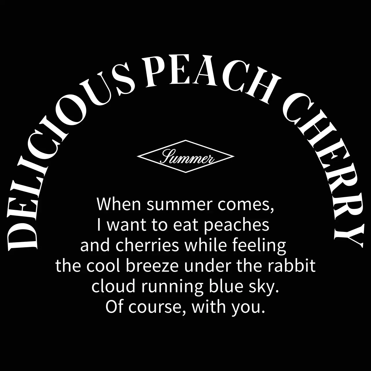 텍스트가 강조된 감성적인 컨셉의 개인 굿즈