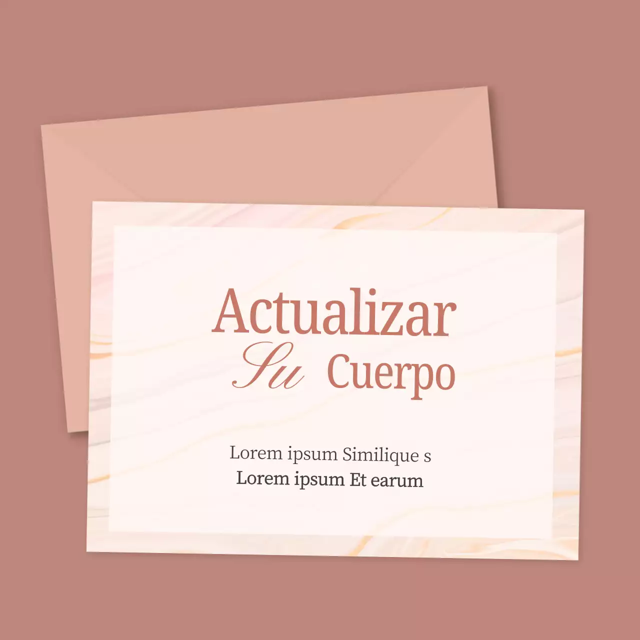 Promover un sencillo evento de Pilates en rosa y marrón