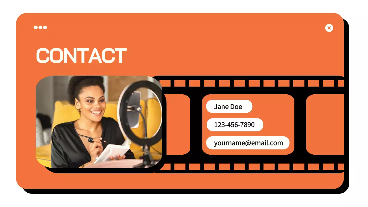 오렌지 모던 비디오 플랜 가이드 프레젠테이션