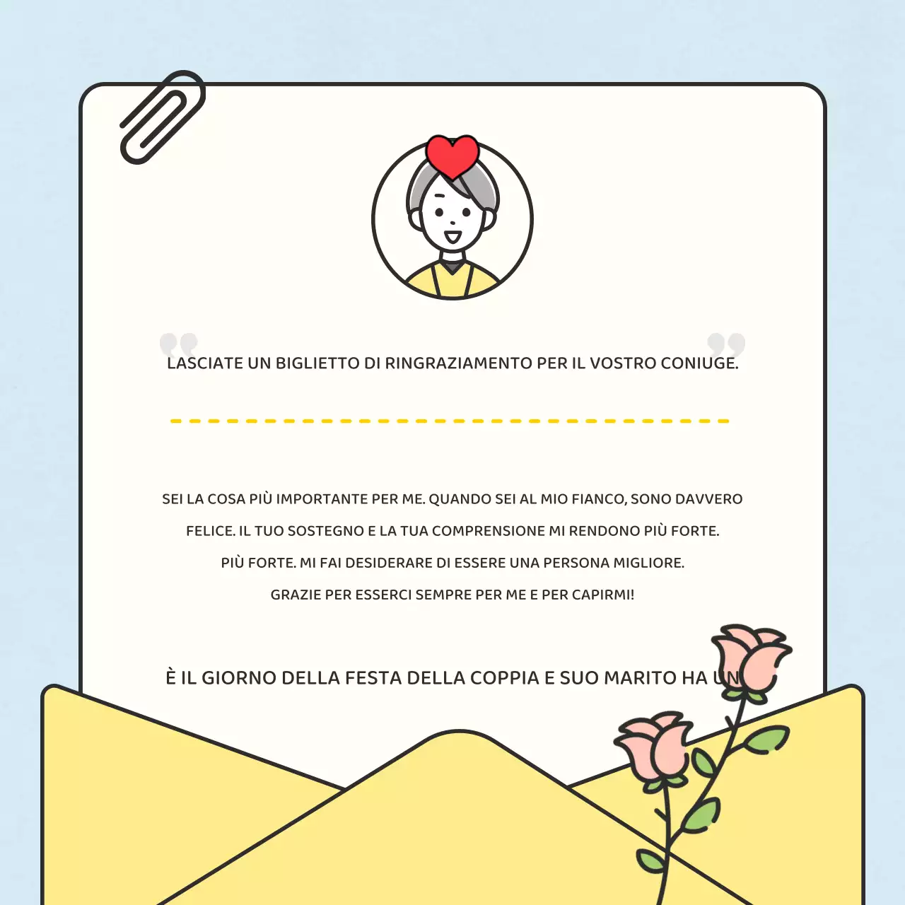 Biglietti di ringraziamento per il mese della famiglia in rosso e giallo