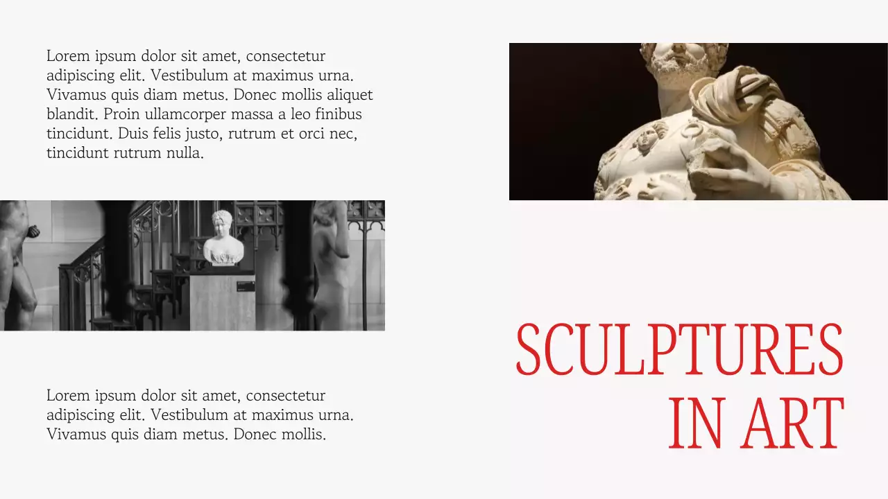 Red Classic Art Exhibition Presentation