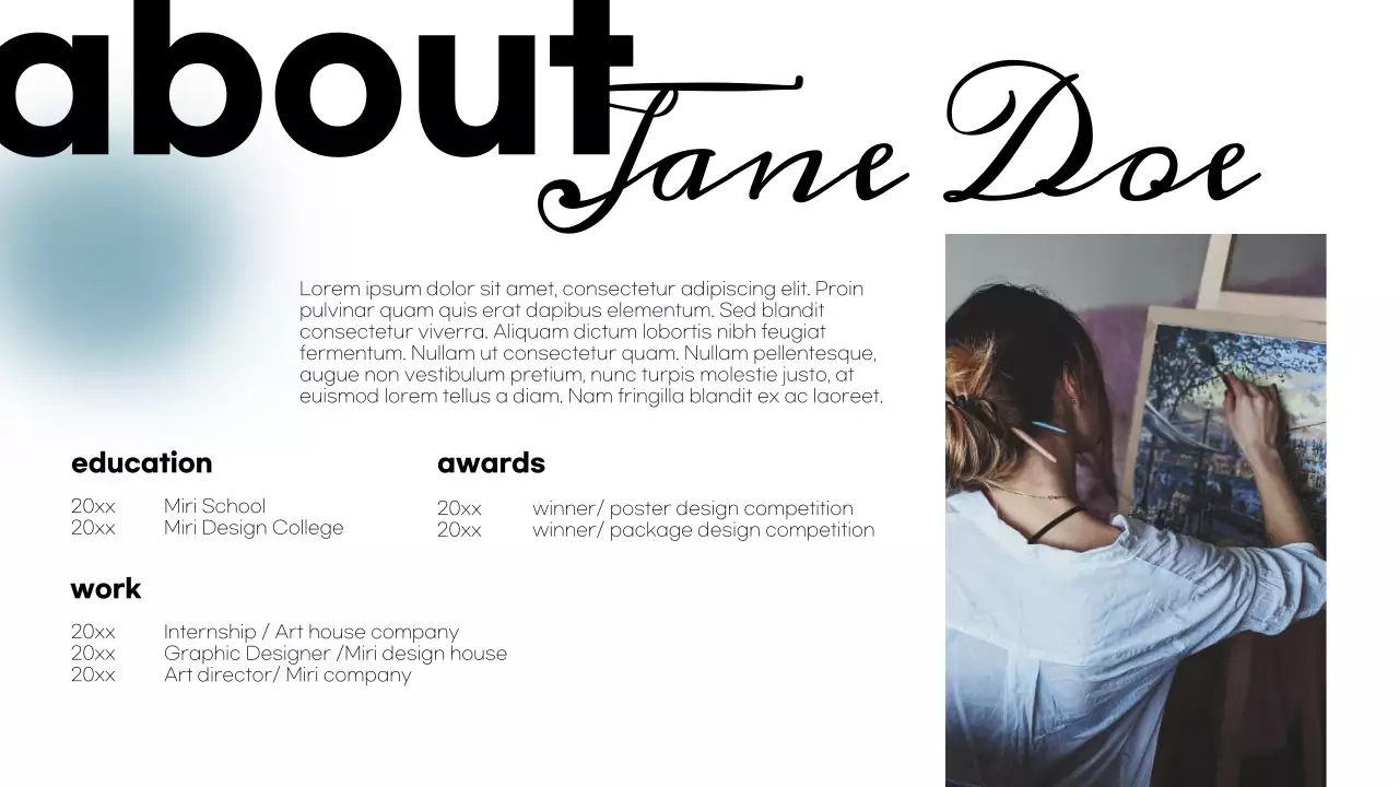 White Modern Graphic Portfolio Presentation