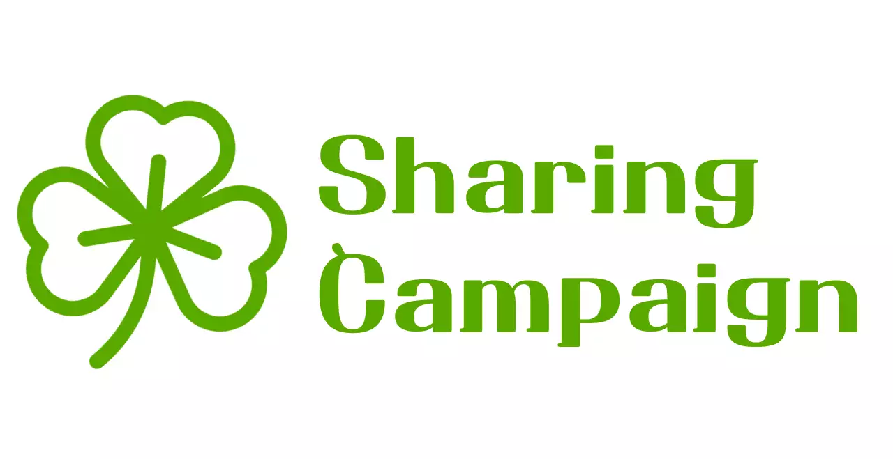 클로버가있는 자선단체 기부 플리마켓