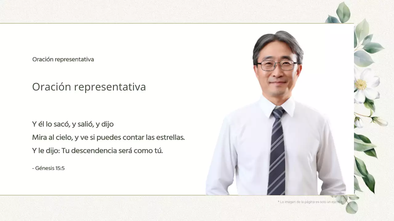 Guía de servicios de la iglesia botánica Green Simple