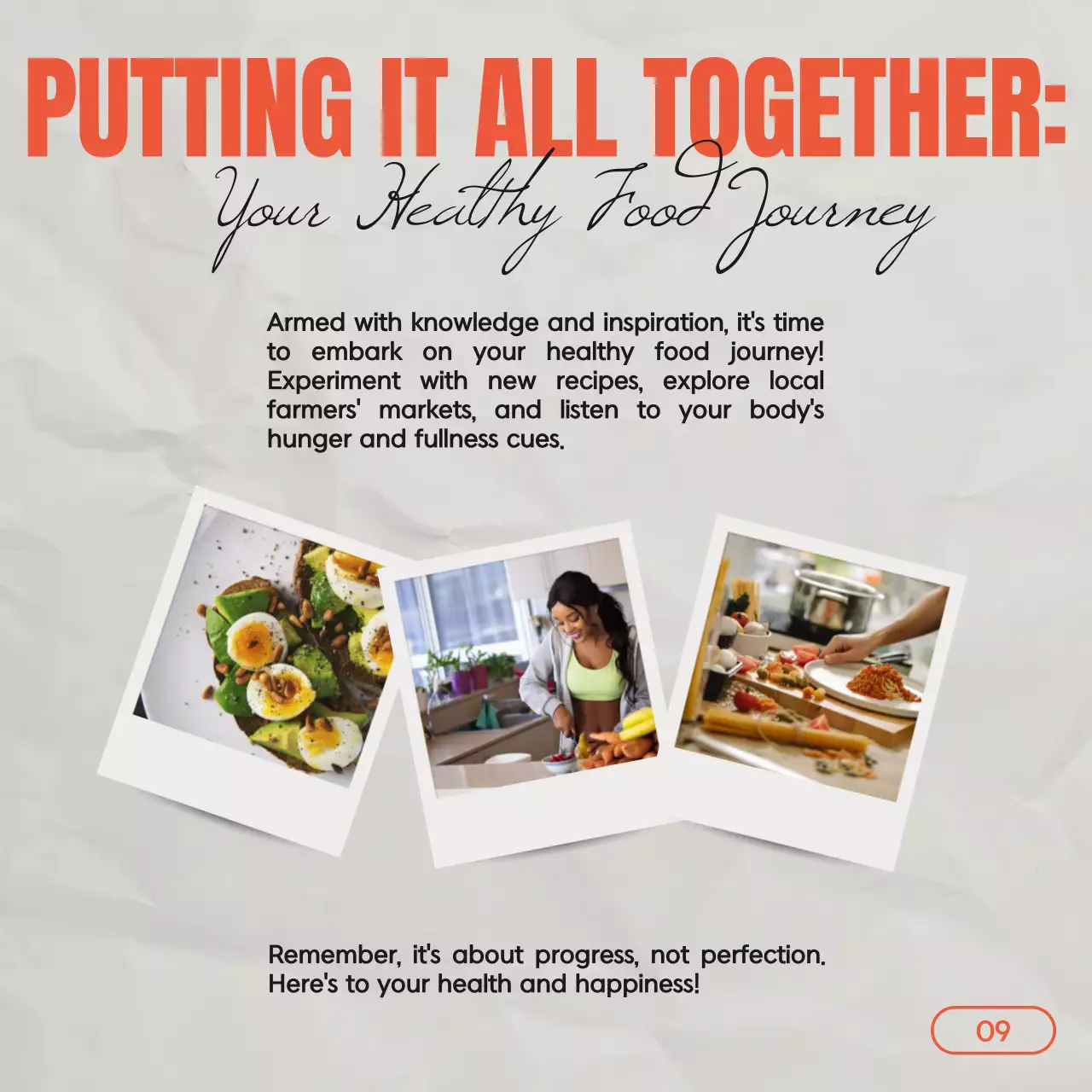 Orange Modern Health Guide Social Media Post