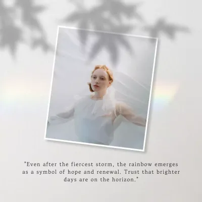 White Minimal Hope Announcement Social Media Post